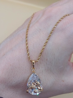 Mareba 18K XP csepp medálos nyaklánc