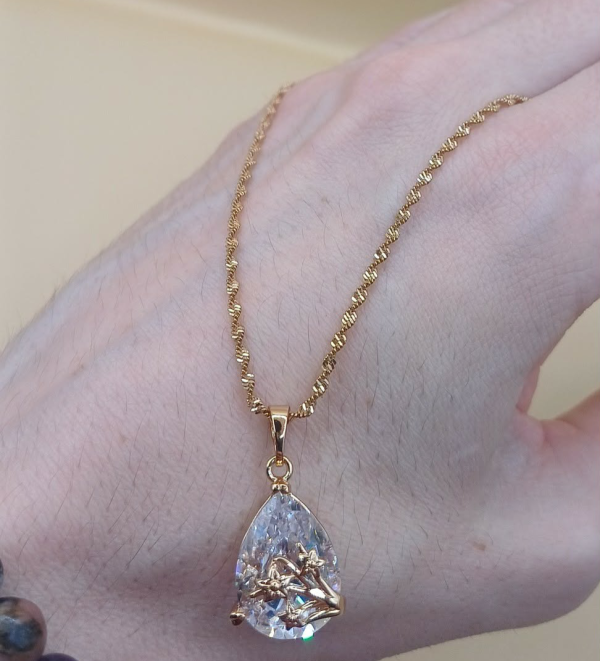 Mareba 18K XP csepp medálos nyaklánc