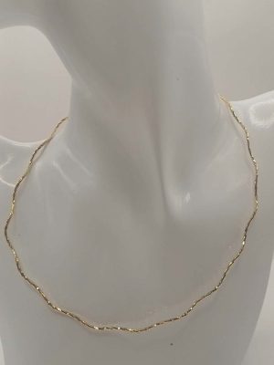 Aranyhullám 14 k színű nyakék
