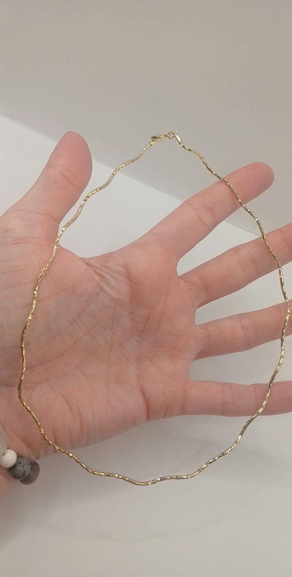 Aranyhullám 14 k színű nyakék